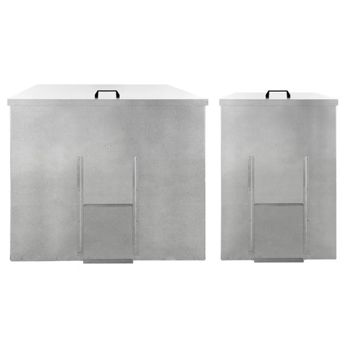 Coal storage bunker galvanised - bunker,